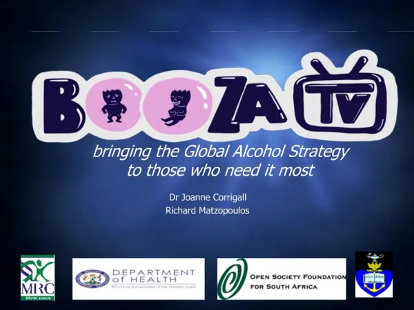 Bringing the Global Alcohol Strategy to those who need it most