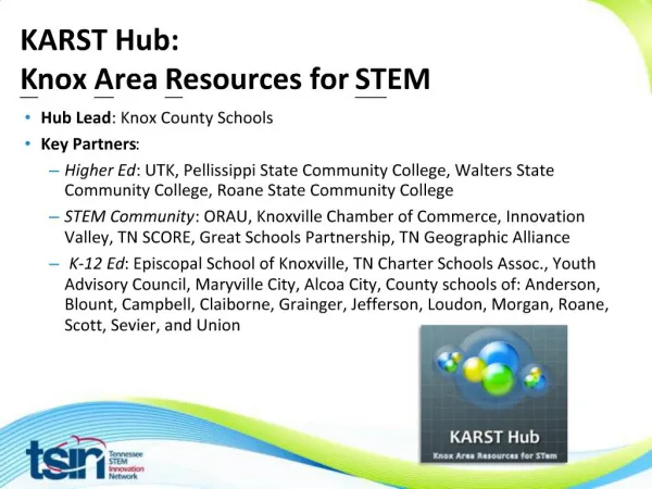 KARST Hub: Knox Area Resources for STEM