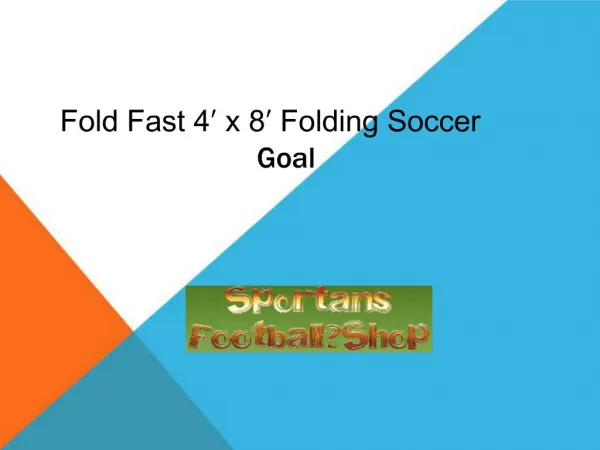 Fold Fast 4′ x 8′ Folding Soccer Goal