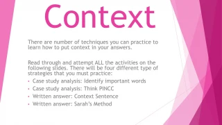 Context - slide 1