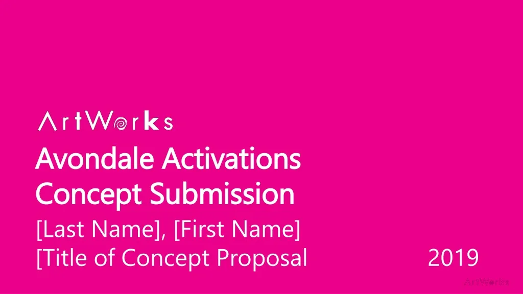 avondale activations concept submission