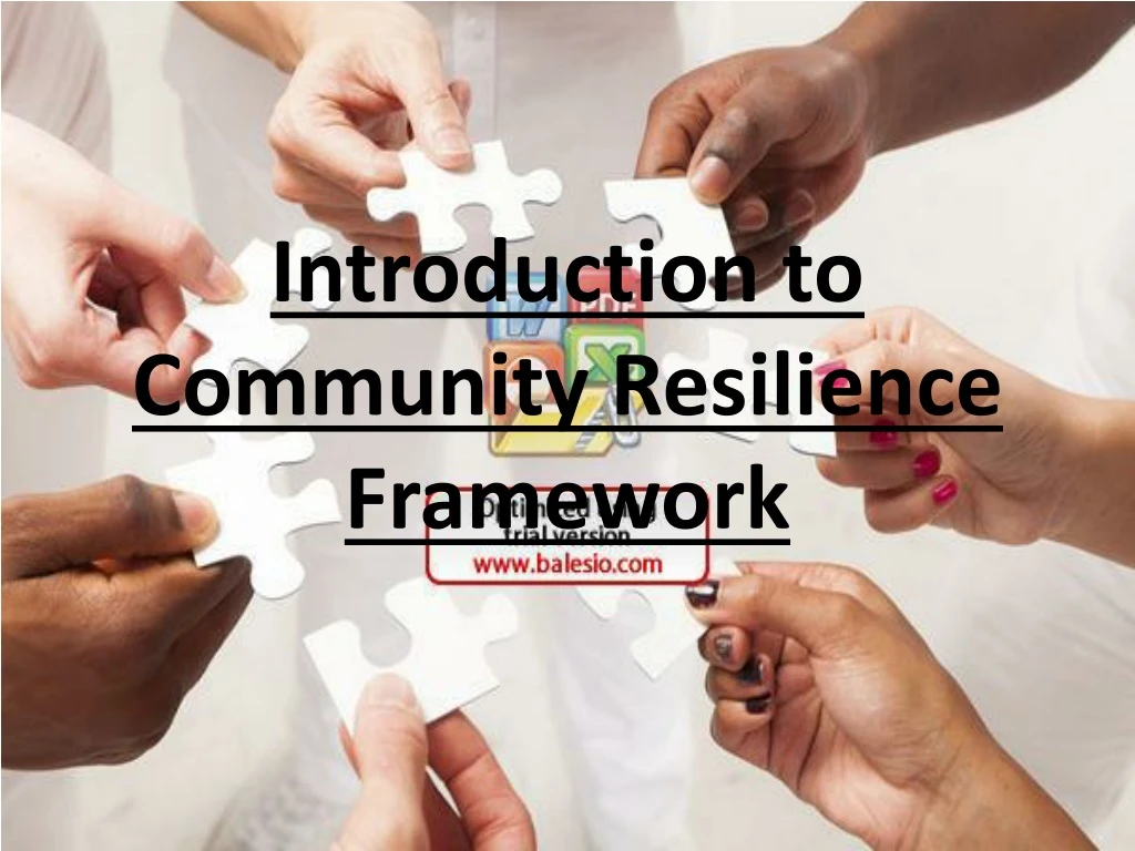 introduction to community resilience framework