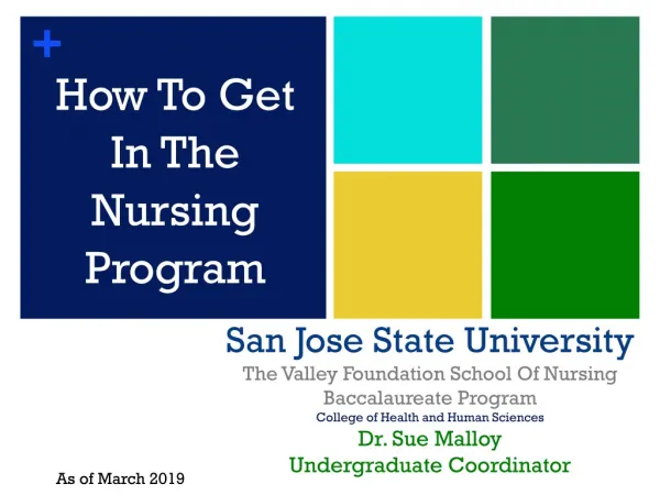 How To Get In The Nursing Program