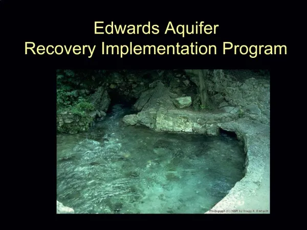 Edwards Aquifer Recovery Implementation Program