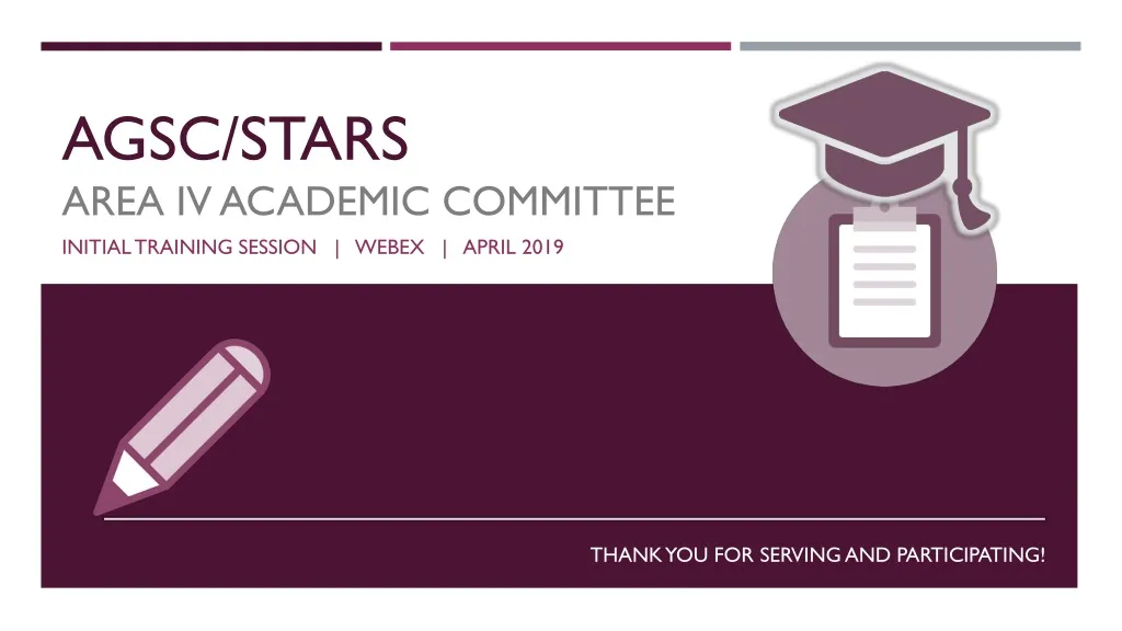 agsc stars area iv academic committee