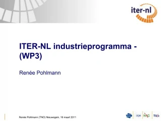 ITER-NL industrieprogramma -WP3 - slide 1