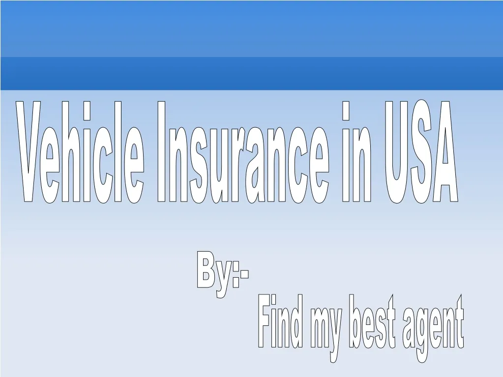 vehicle insurance in usa