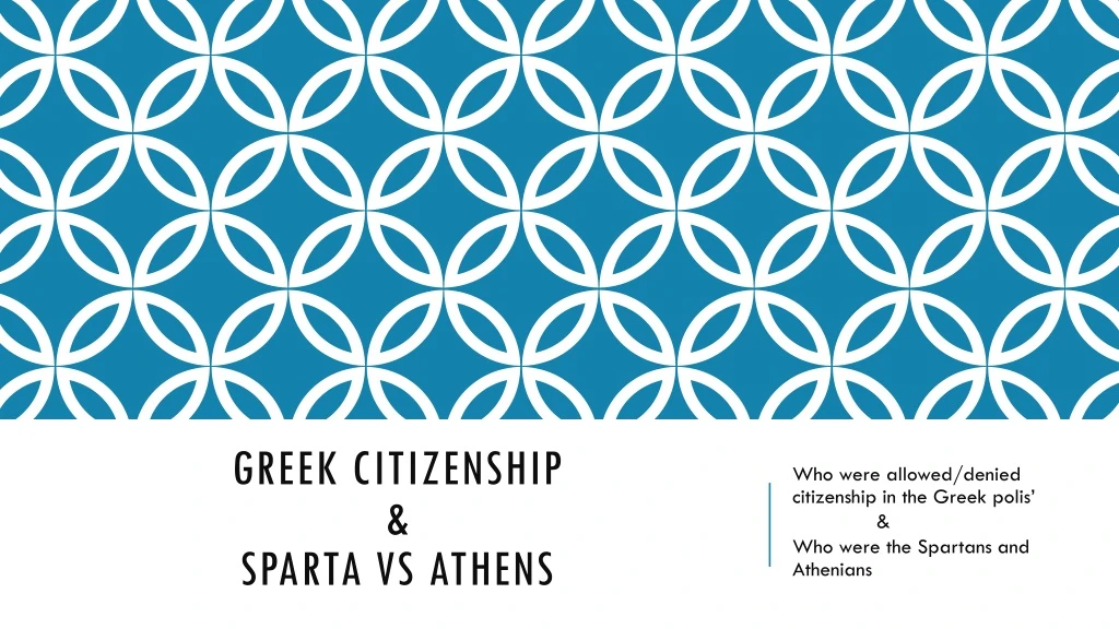 greek citizenship sparta vs athens