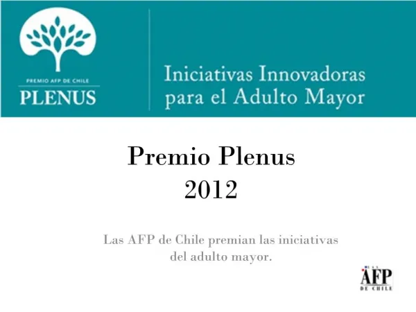 Premio Plenus 2012