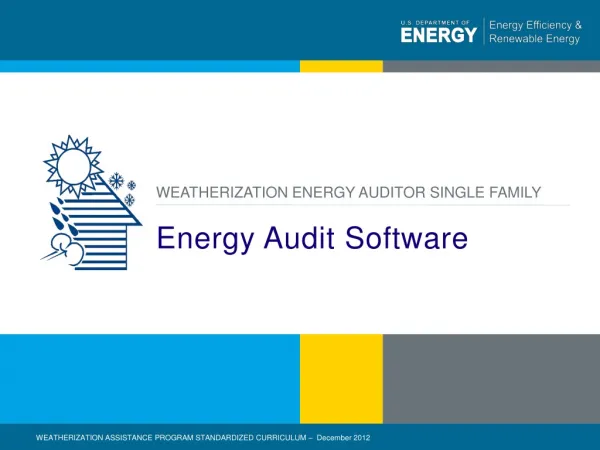 Energy Audit Software