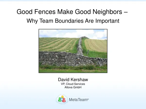 The Importance of Team Boundaries