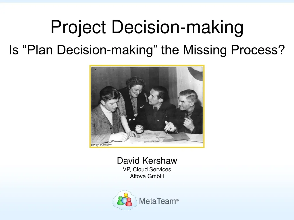 project decision making is plan decision making