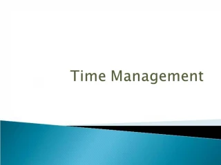 Time Management - slide 1