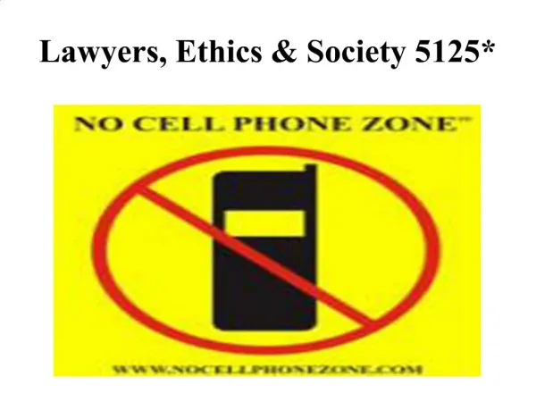 Lawyers, Ethics Society 5125
