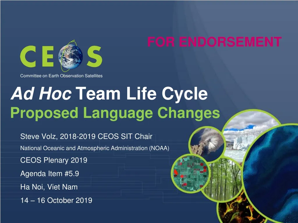 ad hoc team life cycle proposed language changes