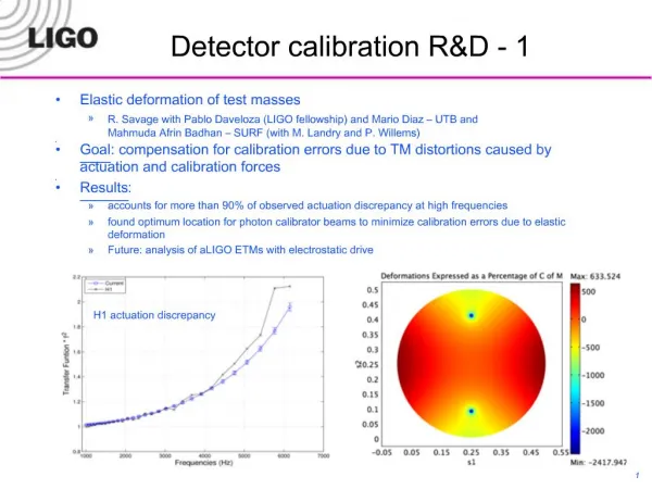 Detector calibration RD - 1
