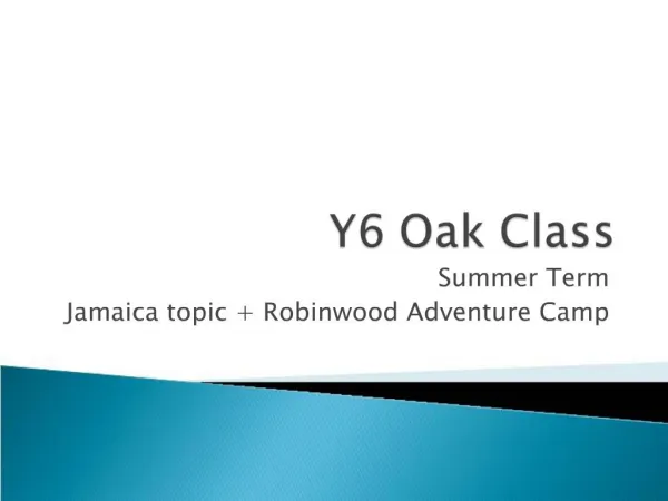 Y6 Oak Class