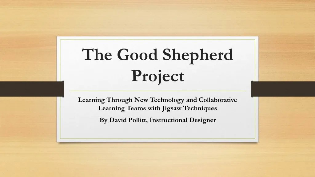 the good shepherd project