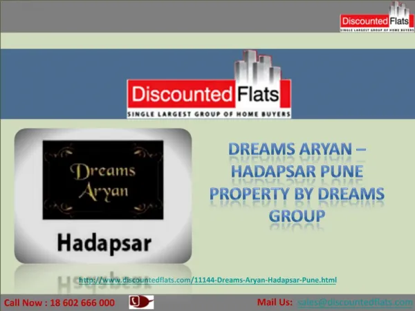 New Project by Dreams Group in Hadapsar – Dreams Aryan