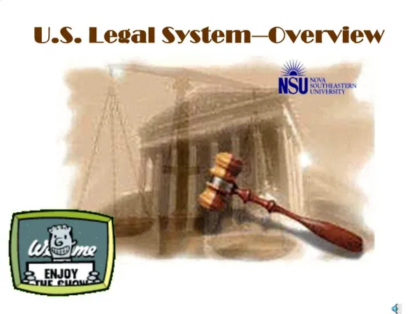 U.S. Legal System--Overview