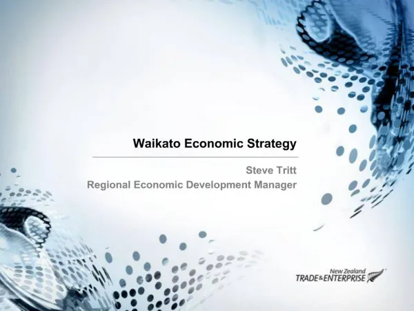 Waikato Economic Strategy