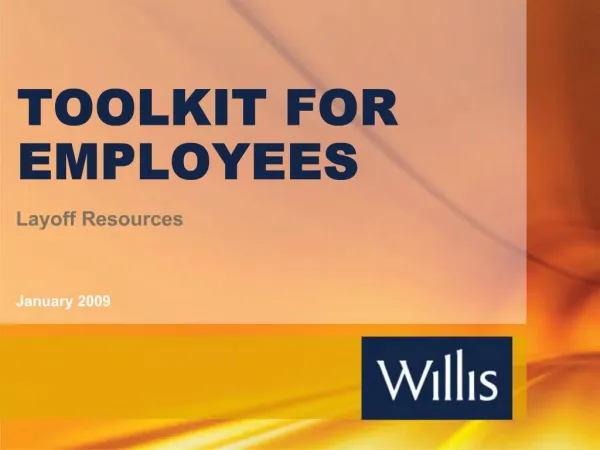TOOLKIT FOR EMPLOYEES