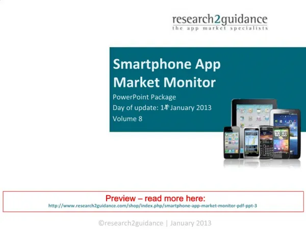 Smartphone App Market Monitor Vol. 8 (Q3 2012) (PDF+PPT)