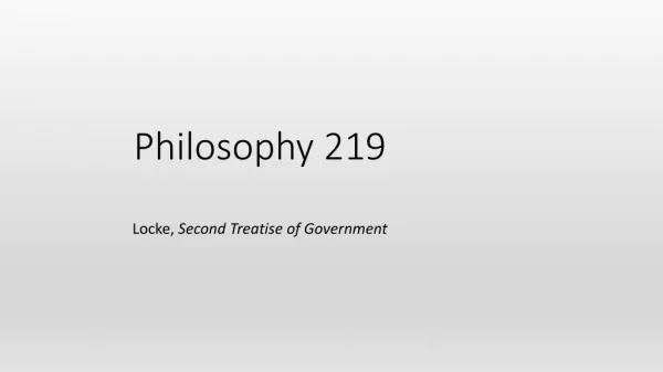 Philosophy 219