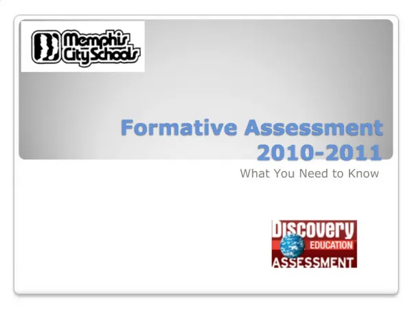 Formative Assessment 2010-2011