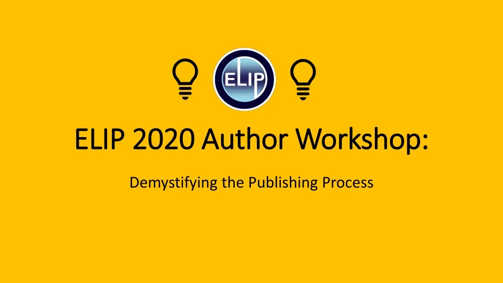 elip 2020 author workshop