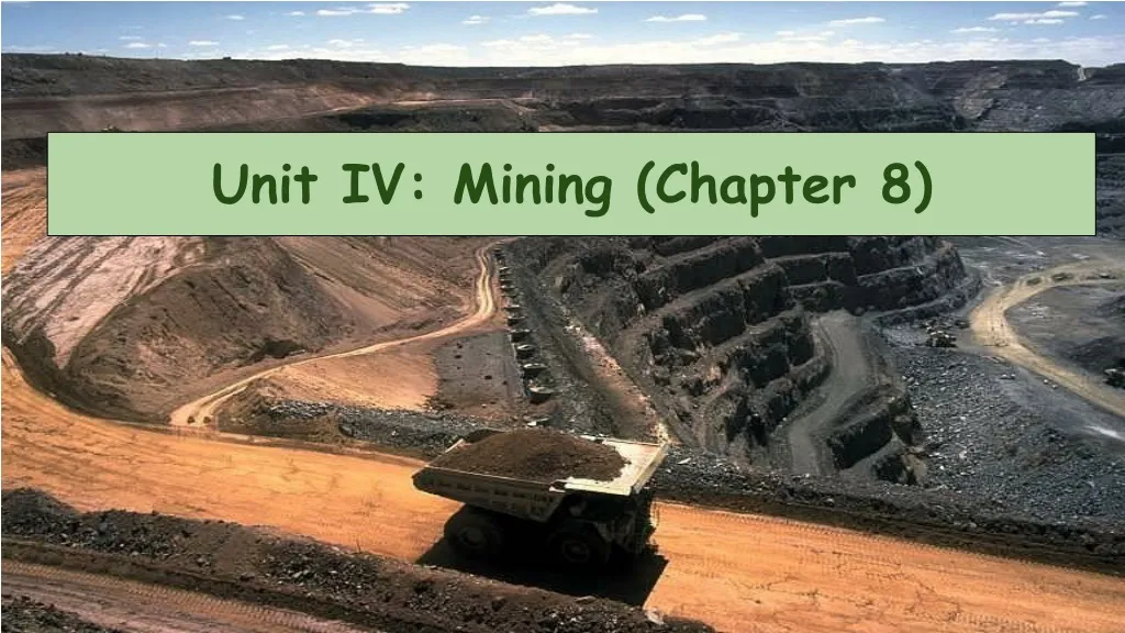 unit iv mining chapter 8