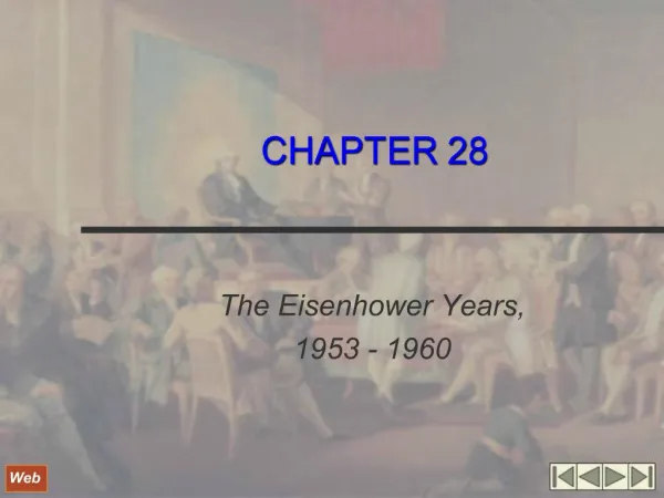 The Eisenhower Years, 1953 - 1960