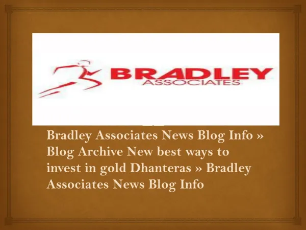 Bradley Associates News Blog Info »Blog Archive New best way