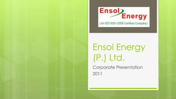 Ensol Energy P. Ltd.