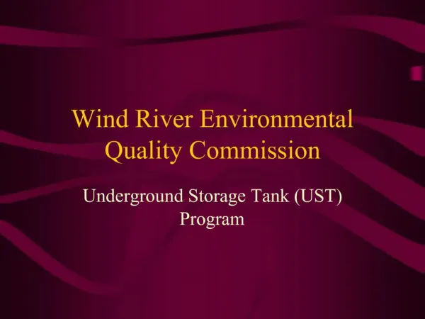 Wind River Environmental Quality Commission