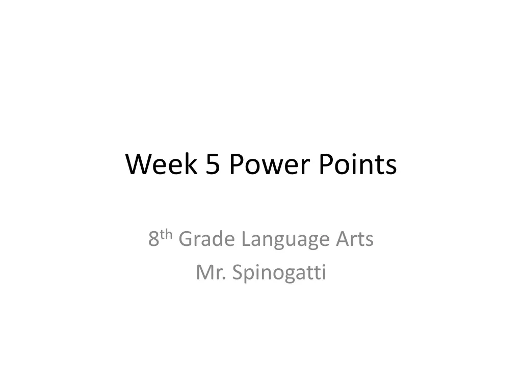 week 5 power points