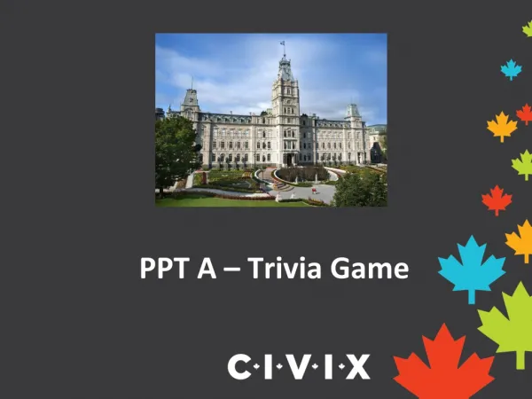 PPT A – Trivia Game