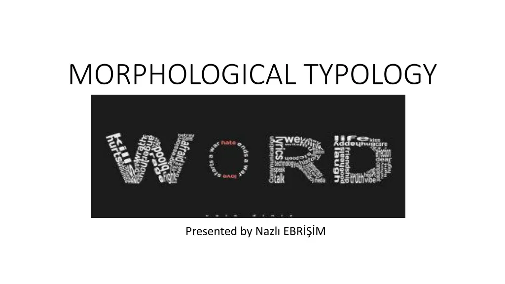 morphological typology