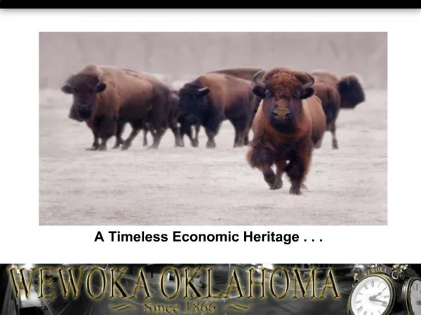 A Timeless Economic Heritage . . .