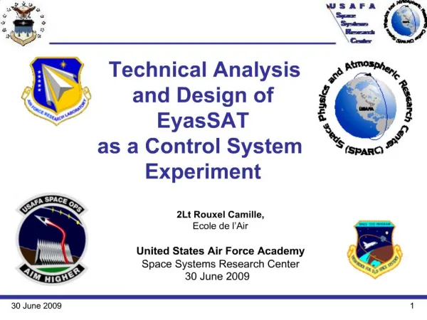 Technical Analysis and Design of EyasSAT as a Control System Experiment