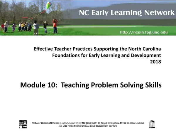 Module 10: Teaching Problem Solving Skills