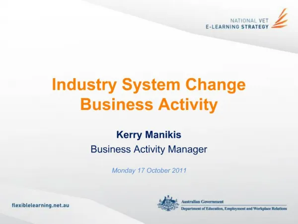 Industry System Change Business Activity