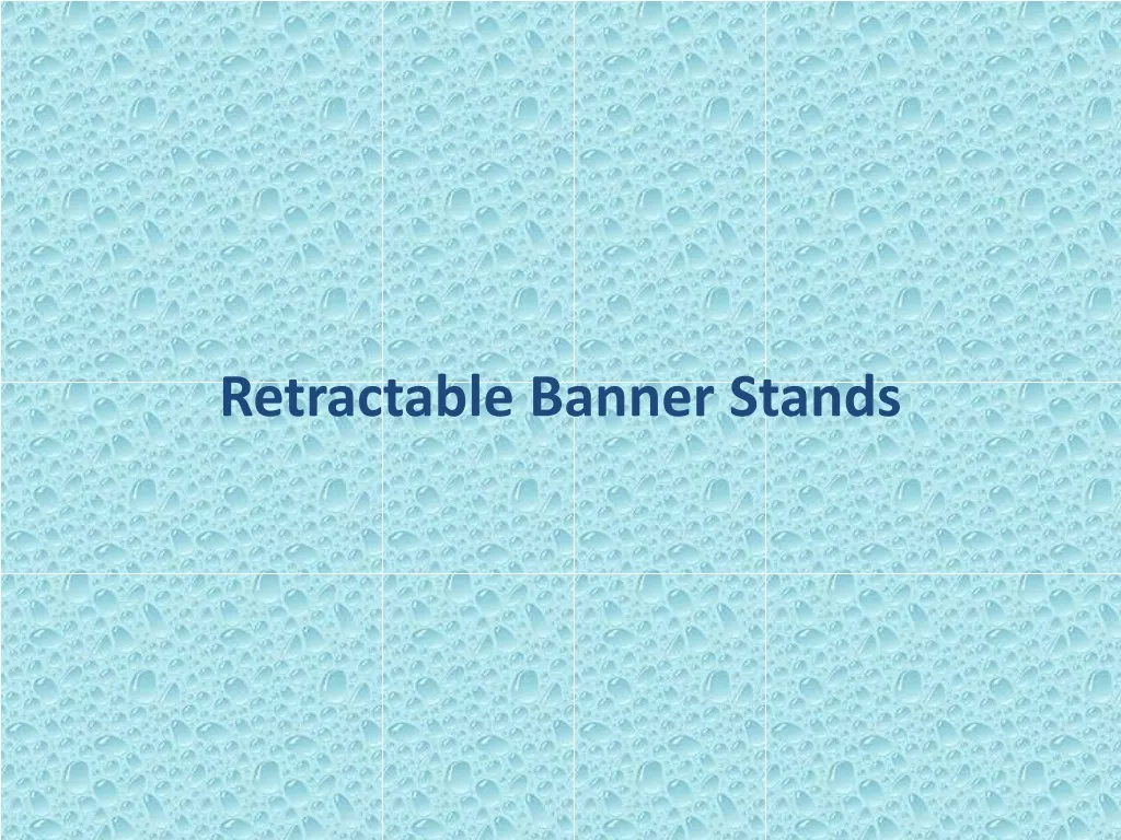 retractable banner stands