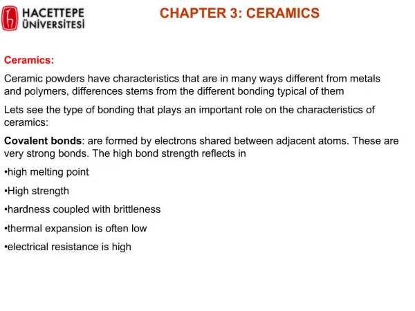 CHAPTER 3: CERAMICS