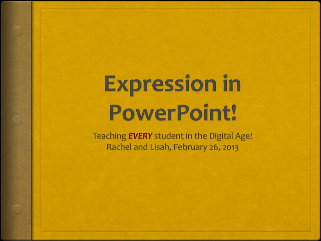 expression in powerpoint