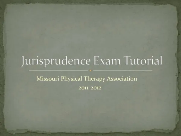 Jurisprudence Exam Tutorial