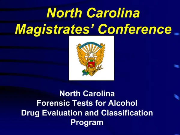 North Carolina Magistrates Conference