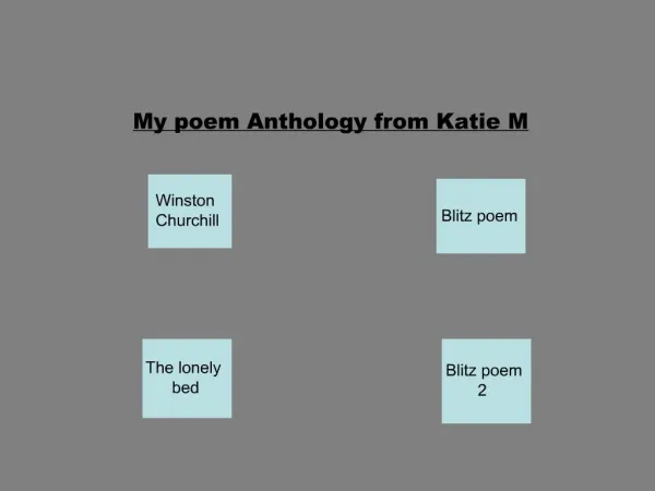 My poem Anthology from Katie M