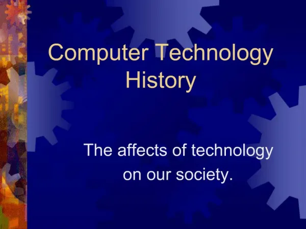 Computer Technology History