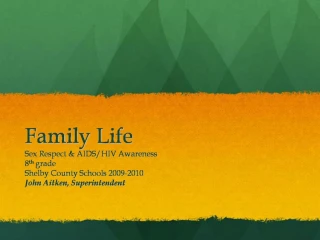 Family Life - slide 1